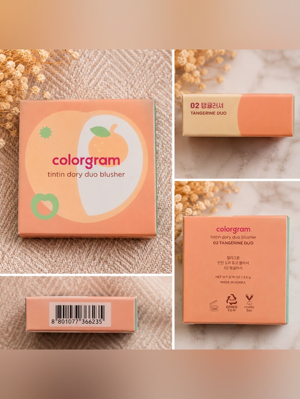 Tintin Dory Duo Blusher - Tangerine (02)